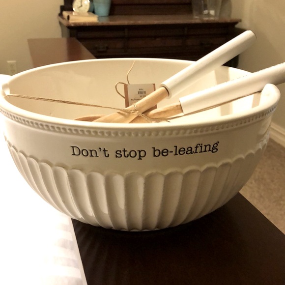 Mud Pie Kitchen Mud Pie Salad Bowl Set Poshmark